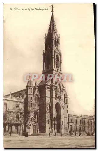 Ansichtskarte AK Nimes Eglise Ste Perpetue