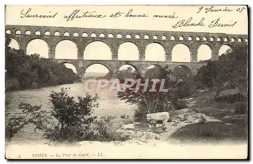 Cartes postales Nimes La Pont Gard