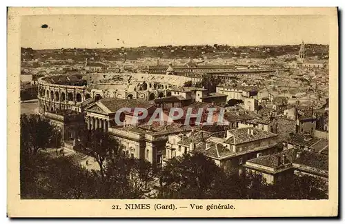 Cartes postales Nimes Vue generale
