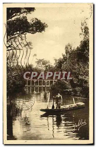 Cartes postales Dans les Landes de Gascogne Entree du Courant d Huchet