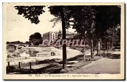 Cartes postales Dax La Promenade Vers le Splendid Hotel