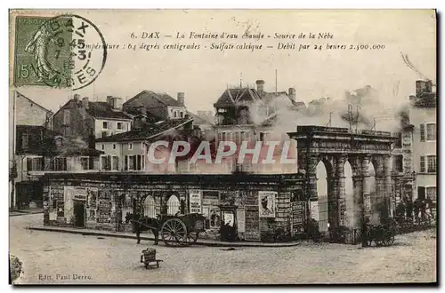 Cartes postales Dax La Fontaine d Eau Source de la Nebe