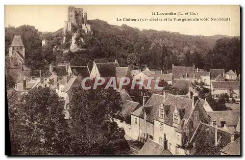 Cartes postales Lavardin Le Chateau et vue generale