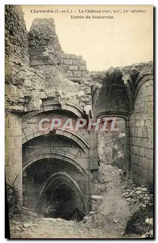 Cartes postales Lavardin Le Chateau Entree du Souterrain