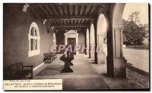 Cartes postales Cellettes Chateau de Beauregard XV et XVll s Galerie exterieure