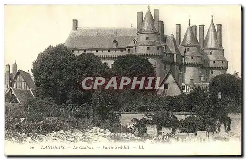 Cartes postales Langeais Le Chateau Partie Sud Est