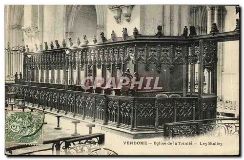 Ansichtskarte AK Vendome Eglise de la Trinite Les Stalles