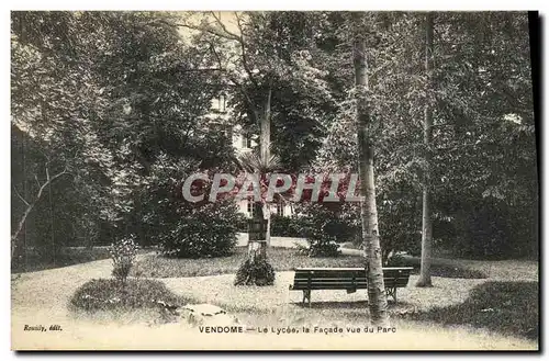 Cartes postales Vendome Le Lycee la Facade vue du Parc