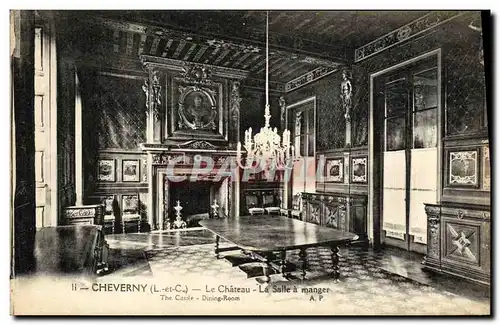 Cartes postales Cheverny Le Chateau La Salle a manger