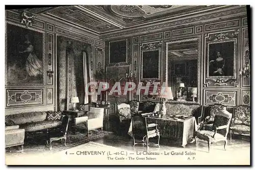 Ansichtskarte AK Cheverny Le Chateau Le Grand Salon