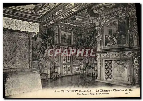 Ansichtskarte AK Cheverny Le Chateau Chambre du Roi