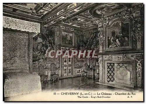 Ansichtskarte AK Cheverny Le Chateau Chambre du Roi