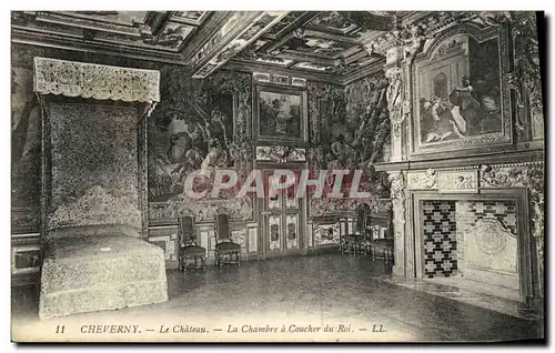 Ansichtskarte AK Cheverny Le Chateau La Chambre a Coucher du Roi