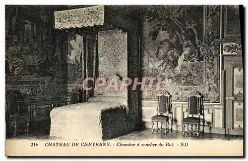 Ansichtskarte AK Chateau de Cheverny Chambre a coucher du Roi