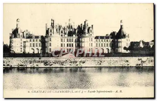 Ansichtskarte AK Chambord Le Chateau Facade septentrionale