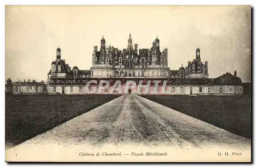 Ansichtskarte AK Chambord Le Chateau Facade Meridionale