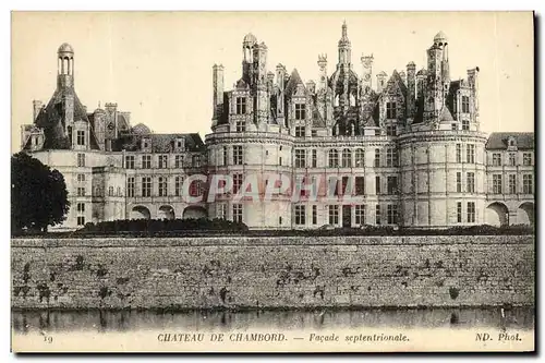 Ansichtskarte AK Chambord Le Chateau Facade Septentrionale