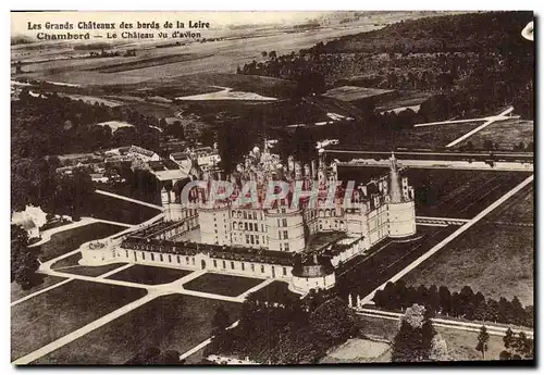 Ansichtskarte AK Chambord Le Chateau vu d avion