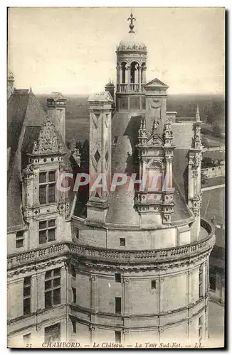 Ansichtskarte AK Chambord Le Chateau La Tour Sud Est