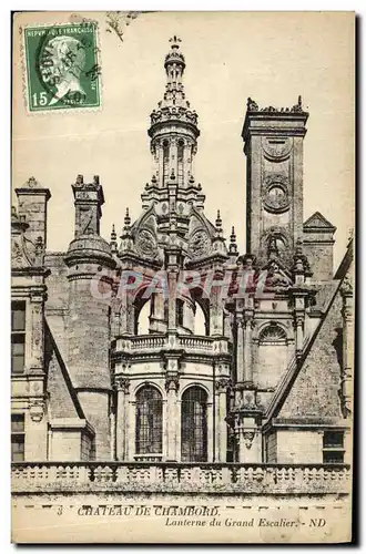 Cartes postales Chateau de Chambord Lanterne du Grand Escalier