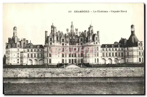 Ansichtskarte AK Chambord Le Chateau Facade Nord