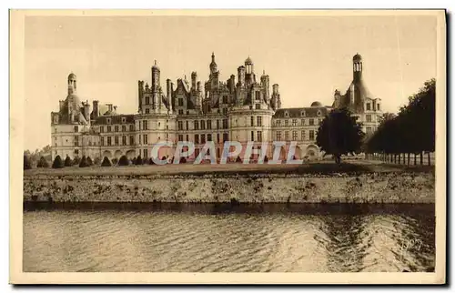 Cartes postales Chateau de la Loire Chambord Facade Nord