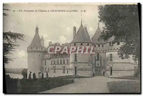 Ansichtskarte AK Vue d ensemble du Chateau de Chaumont sur Loire