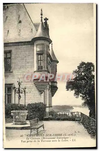 Cartes postales Chaumont de Chateau sur Loire Vue prise de la terrasse vers la Loire