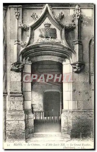 Ansichtskarte AK Blois Le Chateau L Aile Louis XII Le grand escalier