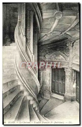 Ansichtskarte AK Blois Chateau Escalier Francois 1er Interieur