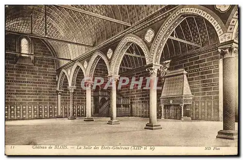 Cartes postales Blois Chateau La Salle des Etats Generaux