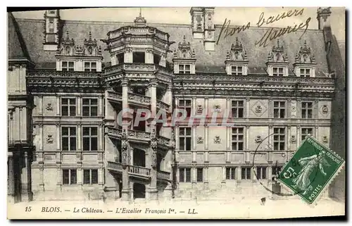 Cartes postales Blois Chateau L Escalier Francois 1er