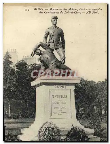 Cartes postales Blois Monument des Mobiles eleve a la Memoire des combattants du Loir et Cher Militaria