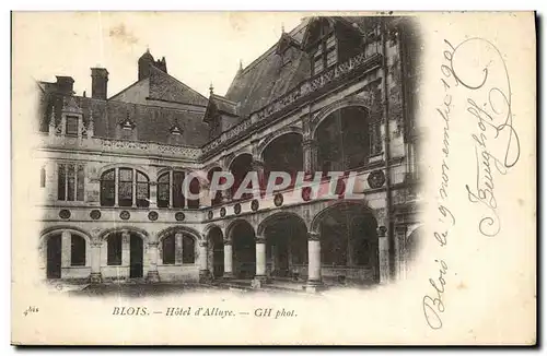 Cartes postales Blois Hotel d Alluye