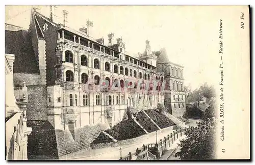 Cartes postales Chateau de Blois Aile de Francois l et Facade Exterieure