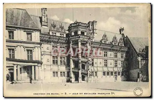 Cartes postales Chateau de Blois Aile et Escalier Francois ler