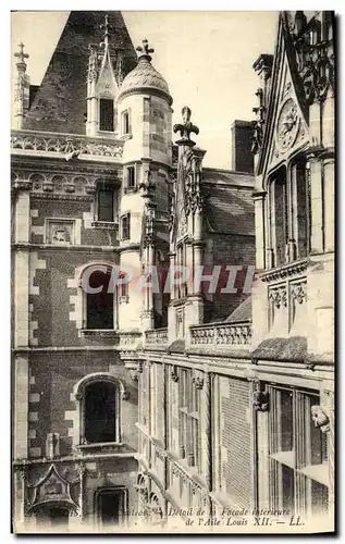 Ansichtskarte AK Blois Le Chateau Detail de la Facade Interieure de l Aile Louis Xll