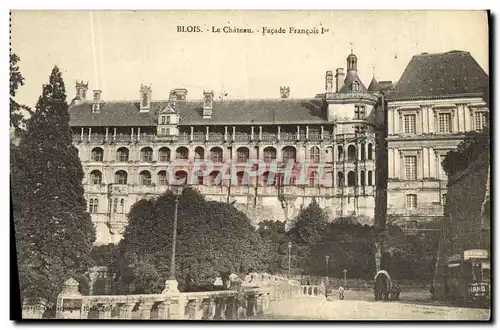 Cartes postales Blois Le Chateau Facade Francois ler