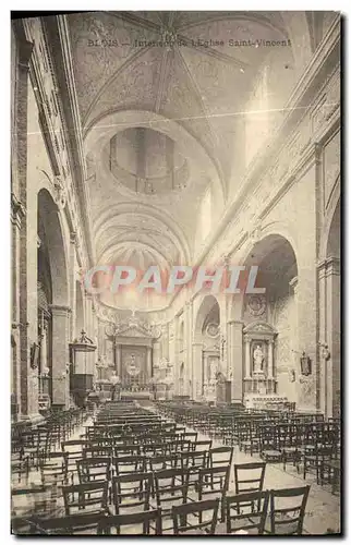 Ansichtskarte AK Blois Interieur de L Eglise Saint Vincent