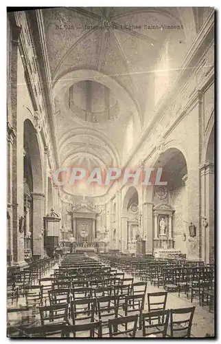 Cartes postales Blois Interieur de L Eglise Saint Vincent