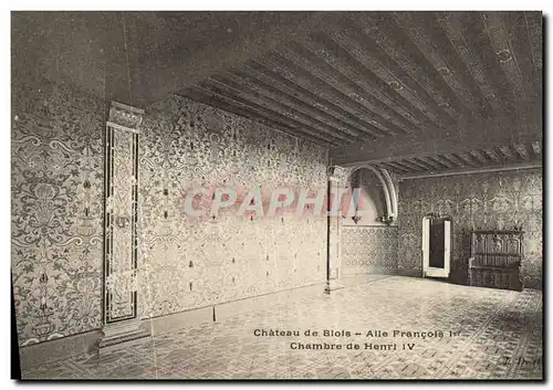 Ansichtskarte AK Chateau de Blois Alle Francois l et Chambre de Henri lV