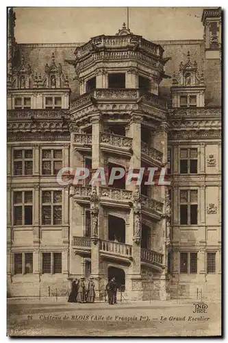 Ansichtskarte AK Chateau de Blois Aile de Francois l et Le Grand Escalier