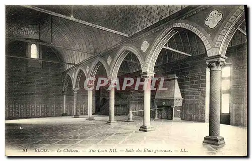 Cartes postales Chateau de Blois Aile Louis XII Salle de Etats Generaux