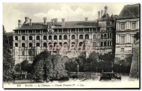 Cartes postales Chateau de Blois Facade Francois 1er