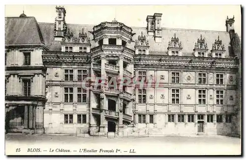 Cartes postales Chateau de Blois L Escalier Francois 1er