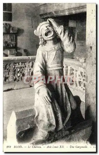 Cartes postales Chateau de Blois Aile Louis XII Une Gargouille