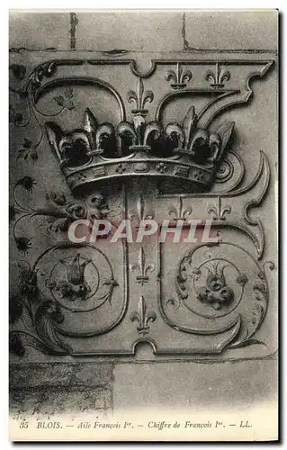 Ansichtskarte AK Chateau de Blois Aile Francois 1er Chiffre de Francois 1er