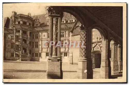 Cartes postales Blois Chateau Vue interieure