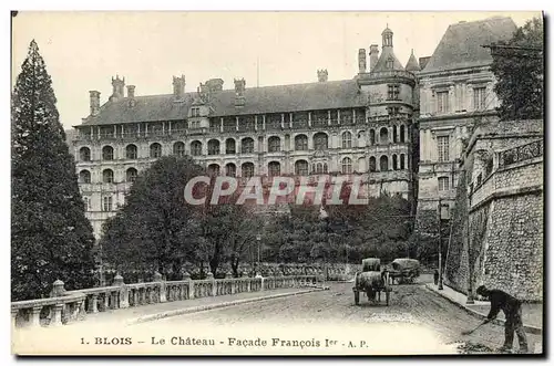 Cartes postales Blois Le Chateau Facade Francois 1er