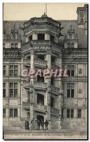 Cartes postales Blois Le Chateau Escalier Francois 1er